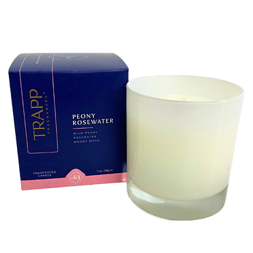 Trapp 7 oz. Large Poured Candle - No. 63 Peony Rosewater